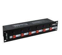 Centralina EUROLITE Board 6-S con 6 Prese di Sicurezza - 3680W