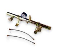 Centralina gas GPL con manometro a due elementi per bombole