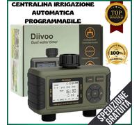Centralina Irrigazione AUTOMATICA Timer Centralina Programmabile 2 uscite 7 su 7