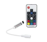 Centralina mini controller dimmer RGB 12V 24V 6A effetti luce colorata per strip strisce LED con telecomando RF