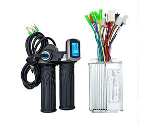 Centralina Monopattino Elettrico Controller dual mode universale for motore brushless 36V 48V 350W 18A con kit acceleratore for visualizzazione velocità for scooter elettrico Brushless Motor Controlle