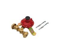 Centralina mini x 2 bombole gas gpl regolatore bp kg/h 10 + staffa + tasselli