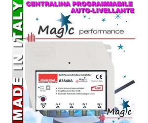 CENTRALINA PROGRAMMABILE EMMESSE 83840A SERIE MAGIC CON FILTRI ATTIVI ED AGC