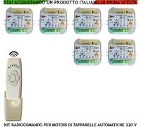 CENTRALINE RADIO PER 6 TAPPARELLE ELETTRICHE 1 RADIOCOMANDO 5 FUNZIONI 6 CANALI