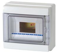 Centralino da parete stagno 8 moduli portello azzurrato 215x200x105mm IP65 FAEG