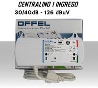 Centralino 1 ingresso 40dB regolabile VHF+UHF filtro 5G offel 26-779