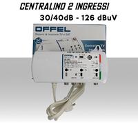 Centralino 2 ingressi 30/40dB regolabile VHF+UHF-UHF filtro 5G offel 26-785