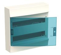 Centralino ABB a parete 36 moduli IP41 porta blue petrol bianco 2 file 41P18X22