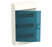 Centralino ABB a parete 36 moduli IP41 porta blue petrol bianco 3 file 41P12X32