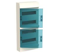Centralino ABB da parete 48 moduli IP41 porta blue petrol bianco 41P12X42