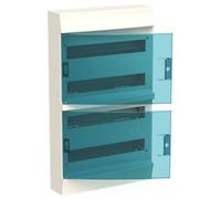 Centralino ABB da parete 72 moduli IP41 porta blue petrol bianco 41P18X42