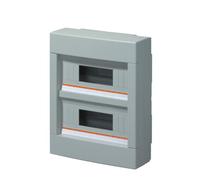 CENTRALINO CON MORSETTIERA 24 MODULI 2 X 12 SENZA PORTA IP40 280 X 350 X 100 MM