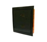 Centralino da incasso 24 moduli con cornice nera e portello fumè 315x365x80mm IP40 FAEG - FG14724