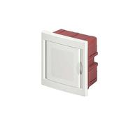 Centralino da incasso 4 moduli con cornice bianca e portello bianco 160x170x75mm IP40 FAEG - FG14604