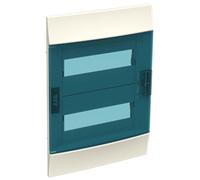 Centralino da incasso ABB 24 moduli IP41 porta blue petrol due file 41F12X22