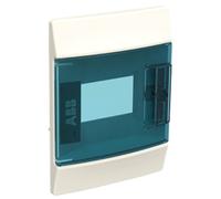 Centralino da incasso ABB 4 moduli IP41 porta blue petrol 41F04X12