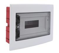 Centralino Da Incasso Da 12 Moduli, 330x255x80mm, Sportello Trasparente Fume, IP40 Da Interno, Telaio Estraibile, Ideale Per Installazioni Elettriche Domestiche e Industriali
