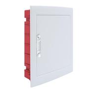 Centralino Da Incasso Da 24 Moduli, 330x420x80mm, Sportello Bianco, IP40 Da Interno, Telaio Estraibile, Ideale Per Installazioni Elettriche Domestiche e Industriali