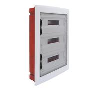 Centralino Da Incasso Da 54 Moduli, 460x685x90mm, Sportello Trasparente Fume, IP40 Da Interno, Telaio Estraibile, Ideale Per Installazioni Elettriche Domestiche e Industriali