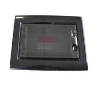 Centralino Da Incasso Da 8 Moduli, 240x195x80mm, Sportello Colore Nero, IP40 Da Interno, Telaio Estraibile, Ideale Per Installazioni Elettriche Domestiche e Industriali