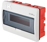Centralino da incasso ELEGANT EP 1/12 IP40 N+PE 2413-01