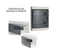 Centralino da incasso o parete sportello trasparente per quadri e centralini ele
