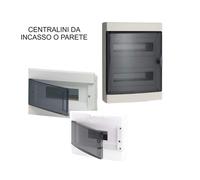 Centralino da incasso o parete sportello trasparente per quadri e centralini ele