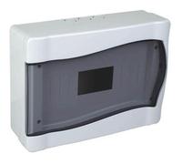 Centralino da Parete 12 Moduli con Porta Trasparente Quadro Elettrico Esterno Idoneo per Muratura - Bianco