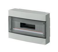 Centralino da parete, 18 moduli, grigio, IP40, sportello reversibile fume' - Elettrocanali EC60018