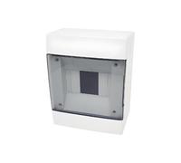 Centralino da parete 4 moduli bianco con portello fumè 140x180x100mm IP40 FAEG - FG14404B