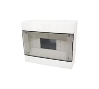 Centralino da parete 8 moduli bianco con portello fumè 210x180x100mm IP40 FAEG - FG14408B