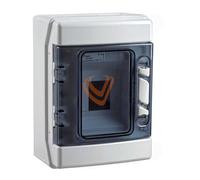 Centralino da parete con guida din 4 moduli IP65 1 fila - Schalt Aeg