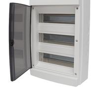 Centralino Da Parete Da 36 Moduli, 320x560x140mm, IP65 Da Esterno, Bianco RAL 7035, Ideale Per Installazioni Elettriche Domestiche e Industriali