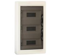 Centralino Da Parete Da 36 Moduli, 400x400x120mm, IP40 Da Interno, Bianco RAL 9016, Ideale Per Installazioni Elettriche Domestiche e Industriali