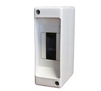 Centralino Da Parete Senza Sportello, 2 Moduli Slim, 45x130x85mm, IP40 Da Interno, Bianco RAL 7035, Ideale Per Installazioni Elettriche Domestiche e Industriali