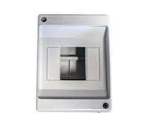 Centralino Da Parete Senza Sportello, 4 Moduli Slim, 90x130x85mm, IP40 Da Interno, Bianco RAL 7035, Ideale Per Installazioni Elettriche Domestiche e Industriali