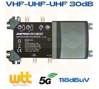 Amplificatore Di Segnale Antenna Tv Digitale Terrestre Di Linea Da Interno 5G