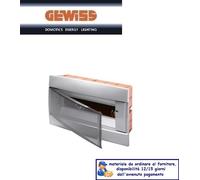 CENTRALINO GEWISS DA INCASSO 12+1 MODULI GW40229VT TITANIO