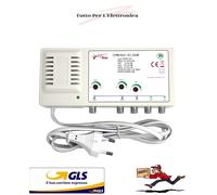 CENTRALINO PER ANTENNA MURO VHF/UHF/UHF 3 INGRESSI SEPARATI REGOLABILI MAX 35DB
