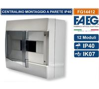Centralino Quadro Elettrico da parete 8-12-24 moduli da interno c/sportello IP40