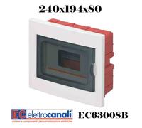 CENTRALINO QUADRO ELETTRICO INCASS 4 8 12 24 36 54 72 BIANCO EC63008B