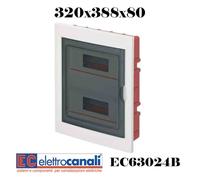 CENTRALINO QUADRO ELETTRICO INCASS 4 8 12 24 36 54 72 BIANCO EC63024B
