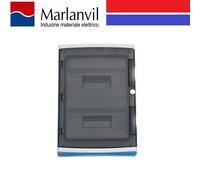 CENTRALINO ESTERNO QUADRETTO ELETTRICO da parete 24 moduli IP65 barra DIN CON SPORTELLO