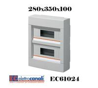 CENTRALINO QUADRO ELETTRICO P. IP40 2 4 8 12 24 36 54 ELETTROCANALI EC61024