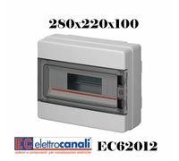 CENTRALINO QUADRO ELETTRICO P. IP65 4 8 12 24 36 54 72 ELETTROCANALI EC62012