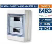 CENTRALINO ESTERNO PARETE 24 MODULI QUADRO ELETTRICO IP65 TENUTA STAGNA