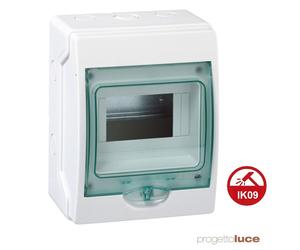 CENTRALINO QUADRO ELETTRICO PARETE 6 moduli DIN IP65 Schneider 10313 ESTERNO