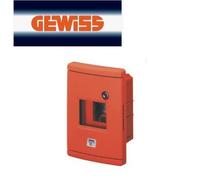 Gewiss Centralino d'emergenza GW42231 ad incasso 4 moduli rosso