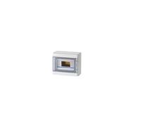 Centralino stagno ip65 6/12 moduli con portello trasparente azzurrato
