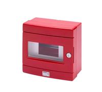 Centralino Stagno per emergenza con guida din, 8 moduli EN50022, Rosso RAL 3000 - GEWISS GW42202
